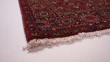 Persian Rug Bijar Handmade Area Traditional 3'3"x5'0" (3x5) Red Geometric Design #35905