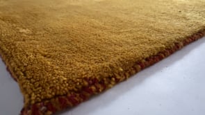 Persian Rug Gabbeh Handmade Area Tribal 6'4"x10'2" (6x10) Yellow/Gold Open Pictorial Design #31222