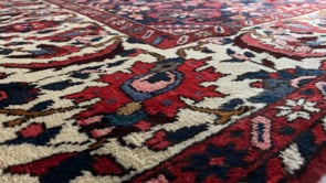 Persian Rug Bakhtiari Handmade Area Tribal 6'9"x10'3" (7x10) Red Floral Design #17676