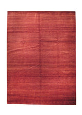A29462 Oriental Rug Pakistani Handmade Area Transitional Tribal 9'11'' x 13'7'' -10x14- Red Gabbeh Stripes Open Design
