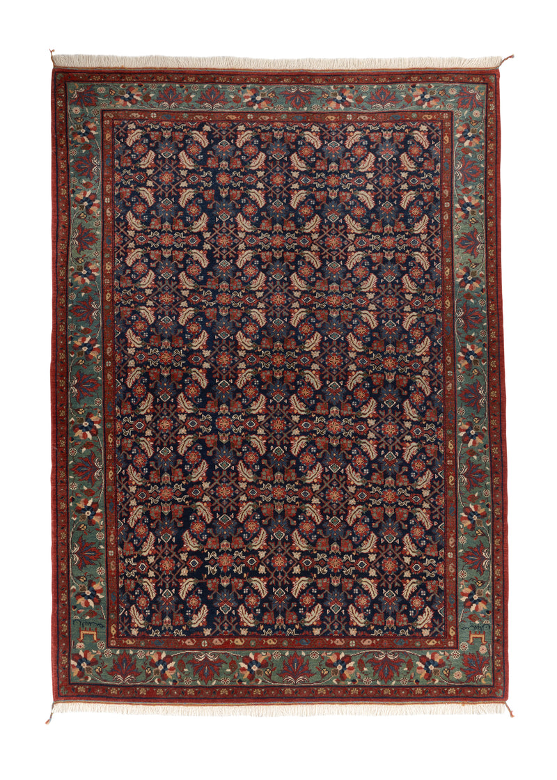 28027 Persian Rug Farahan Handmade Area Traditional 4'11'' x 6'10'' -5x7- Red Green Blue Herati Design