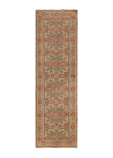 30633 Persian Rug Bijar Handmade Runner Traditional 2'9'' x 9'0'' -3x9- Whites Beige Red Geometric Design