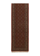 34726 Persian Rug Bijar Handmade Runner Traditional 2'3'' x 9'9'' -2x10- Red Herati Design