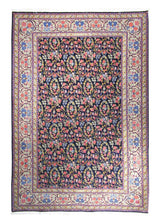 A16296 Persian Rug Bijar Handmade Area Traditional 6'11'' x 10'0'' -7x10- Blue Pink Floral Design