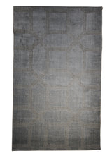 A27977 Oriental Rug Indian Handmade Area Modern Neutral 3'5'' x 5'6'' -3x6- Gray Geometric Design